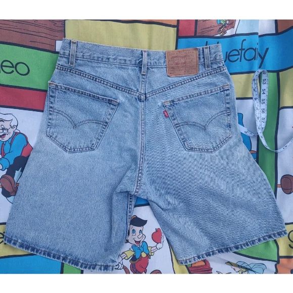 Vintage Levi jean shorts 550 high waisted size 31 distressed mom dad 90s y2k - Picture 6 of 10
